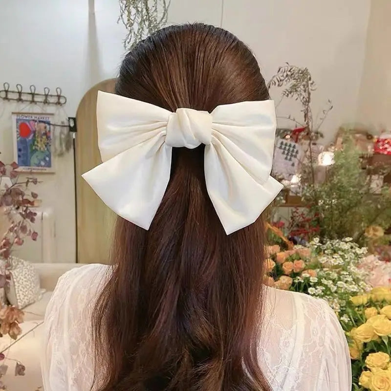 💫6Pcs Fashion Ribbon Bow Hair Clips for Girls Hair Accessories💌