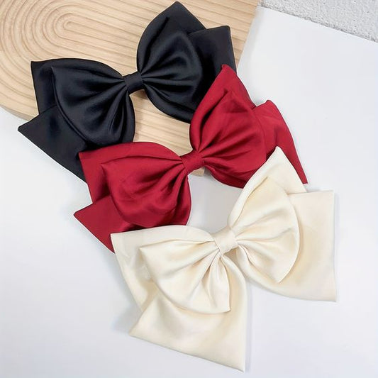 3PCS Hair Clip, Smooth Satin Decorative Hair Pin Oversized Bow 🎀