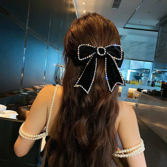 💫Velvet Bow Hairpins Hair Clips Korean Girls Hair Accessories👑