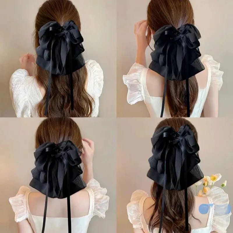 💥Multi-layer Butterfly Knot Ribbon Hair Clip Hair Accessories💌